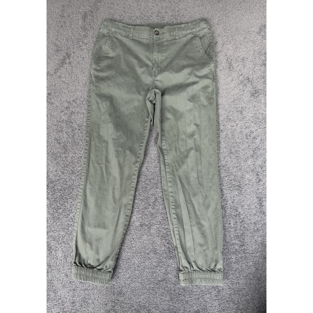 Amazon Essentials Mens Slim Fit Jogger Pants Olive Green Size M Stretch Chino
